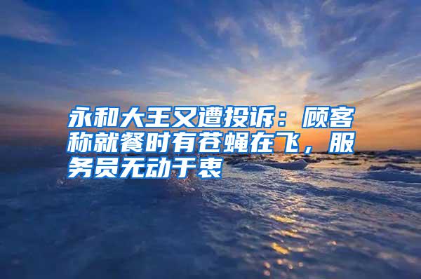 永和大王又遭投訴：顧客稱就餐時(shí)有蒼蠅在飛，服務(wù)員無(wú)動(dòng)于衷