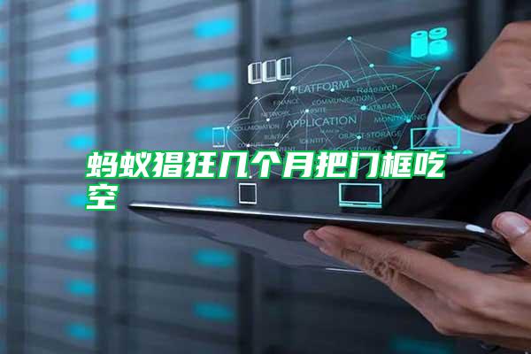 螞蟻猖狂幾個(gè)月把門框吃空