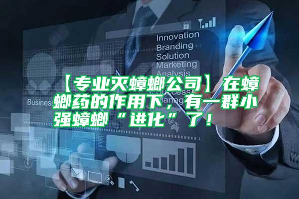 【專業滅蟑螂公司】在蟑螂藥的作用下，有一群小強蟑螂“進化”了！