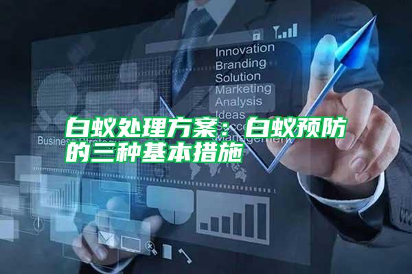 白蟻處理方案：白蟻預防的三種基本措施