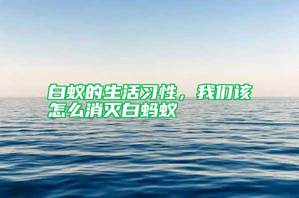 白蟻的生活習性，我們該怎么消滅白螞蟻