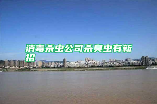 消毒殺蟲公司殺臭蟲有新招