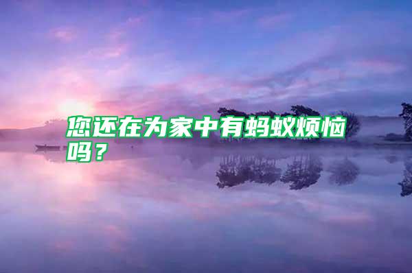 您還在為家中有螞蟻煩惱嗎？