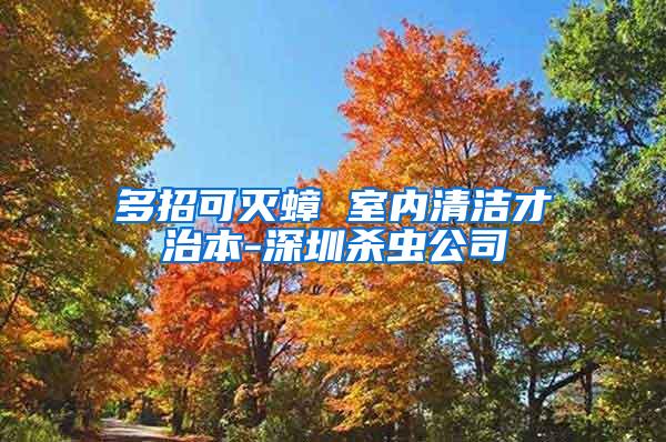多招可滅蟑 室內(nèi)清潔才治本-深圳殺蟲(chóng)公司