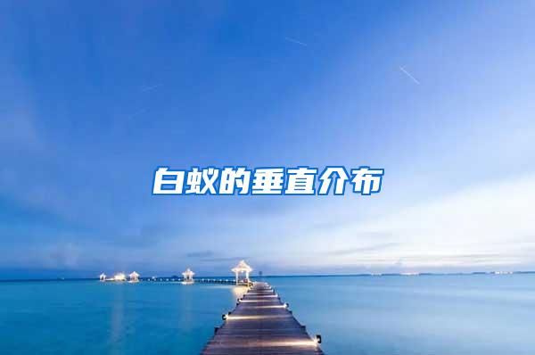 白蟻的垂直介布